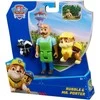 „Paw Patrol“ 3 figūrėlės, pono Porterio, Rubble ir Skunk nuotykių įlankos rinkinys