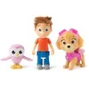 Paw Patrol 3 figūrėlės Skye Alex Porter ir Owl Adventure Bay