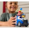 „Paw Patrol“ ugniagesių gelbėjimo automobilis su „Chase“ policijos automobilio figūrėle ir vandens raketomis