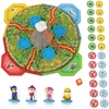 Sm Games Puzzles Psi Patrol i Dinozaury Gra planszowa Dino Movie Wulkan