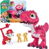 Psi Patrol i dinozaury komplektas Interaktywna figurka dinozaur Rhubarb + Marshall i priedai