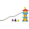 „Paw Patrol“ prabangus 3in1 bokšto su bėgiais rinkinys + 3 transporto priemonės su šuniukais