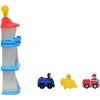 „Paw Patrol“ prabangus 3in1 bokšto su bėgiais rinkinys + 3 transporto priemonės su šuniukais