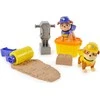 „Paw Patrol Rubble&Crew Building“ rinkinys „Ruble and Crew“ skalda ir jo įgula „Gruple and Mix“ + „Kinetic Sand“ + priedai