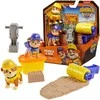 „Paw Patrol Rubble&amp;Crew Building“ rinkinys „Ruble and Crew“ skalda ir jo įgula „Gruple and Mix“ + „Kinetic Sand“ + priedai
