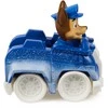 Paw Patrol Chase'o transporto priemonė, policijos automobilis, sniegomobilis, 7 cm