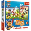 Trefl "Šunyčiai patruliai" dėlionė-žaidimas 30+ 48+ 24 memo kortelės