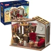 Puremind Harry Potter Sulankstomas medinis modelis scena Pokój Bendra Gryffindor dėlionė 3D DIY