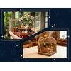 Puremind Harry Potter Sulankstomas medinis modelis scena Lekcje Zielarstwa 3D dėlionė DIY