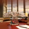 Puremind Harry Potter Sulankstomas medinis Hedvigos modelis su judančiais sparnais 3D dėlionė DIY