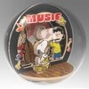 „Puremind“ sulankstomas medinis „Snoopy Peanuts“ kamuoliuko koncerto naktį 3D „pasidaryk pats“ dėlionė