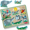 Medinės dėlionės su garsu – gyvūnai zoologijos sode Melissa & Doug