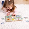 Medinės dėlionės su garsu – gyvūnai zoologijos sode Melissa & Doug
