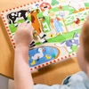 Medinės dėlionės su garsu, dėlionė Old MacDonald's Farm EN Melissa & Doug