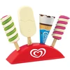 Rinkinys 4 zabawkowe lody na podstawce ekspozytor Twister Cornetto Magnum Algida Casdon