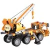 Rinkinys statybiniai blokeliai CaDA 22 cm oranžinis Kranas Kranas Važiuoklė statybinis atsitraukimas 272 vnt.