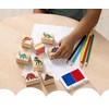 Dėlionė MELISSA & DOUG žaidimų rinkinys Dinozaurų antspaudų rinkinys