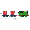 Fisher Price Rinkinys Tomas ir draugai Pašto pristatymas Petro lokomotyvas su diskais ir vikšrais