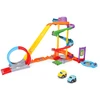Trako rinkinys automobiliams ABC + 2 transporto priemonės Race N Loop Park