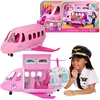 Samolot Barbie Dream Land Dream Plane dla lalek Barbie su garsais