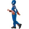 Rubies Karnavalinis kostiumas Marvel Avengers Captain America kostiumas mėlyn-raudon puošni suknelė 110-116 cm (5-6 metai)