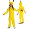 Disguise Karnavalinis kostiumas Pokemon Pikachu kostiumas geltonas Kigurumi maskuotė 109-126 cm (4-6 metai)