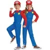 Super Mario raudonas kostiumas, karnavalinis Mario kostiumas, maskuojamas 127-136 cm, 7-8 metų amžiaus