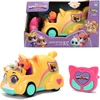 Jada Toys Superkoty zdalnie sterowany samochód RC Basic Car su Ginny i Bitsy światłem i dźwiękiem