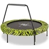 EXIT Tiggy Junior trampoline with bar ø140cm - juodas/žalias