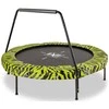 EXIT Tiggy Junior trampoline with bar ø140cm - juodas/žalias