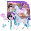 Usorteret Unicorn Academy Unicorn Academy Set Figūros Layla &amp; Glacier mergina ir vienaragis + priedai