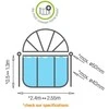 EXIT pool dome ECO ø244cm - universal (also for Intex/Bestway)
