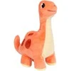 Small Foot Žavingas mielas oranžinis dinozauro formos pliušinis žaislas, 17 cm