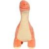 Small Foot Žavingas mielas oranžinis dinozauro formos pliušinis žaislas, 17 cm