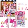 Wild Manes Set Horse Figurine Candi vežimėlis su saldainiais + priedais 22 vnt