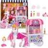 Wild Manes Set Horse Figurine Candi vežimėlis su saldainiais + priedais 22 vnt