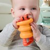 Mattel Zabawka sensoryczna grzechotka kūdikiams Krab su silikonową sprężynką