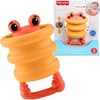 Mattel Zabawka sensoryczna grzechotka kūdikiams Krab su silikonową sprężynką