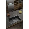 Deante granitinė virtuvinė plautuvė Deante Eridan, ZQE_T103, Anthracite
