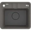 Granitinė virtuvinė plautuvė Deante Momi, ZKM_T103, Anthracite metallic