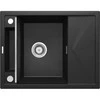 Deante granitinė virtuvinė plautuvė su magnetais Deante Magnetic ZRM G11A, Metallic graphite