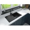 Deante granitinė virtuvinė plautuvė Deante Evora ZQJ T113, Anthracite