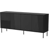 Cama Meble Komoda - 200x45x88, Matinė Juoda