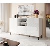 Cama Meble Baldai - Abeto Komoda 150x42x82 Balta Blizgi