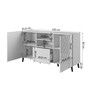 Cama Meble Baldai - Abeto Komoda 150x42x82 Balta Blizgi