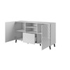 Cama Meble Baldai - Abeto Komoda 150x42x82 Balta Blizgi