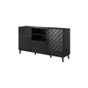 Cama Meble Baldai - Abeto Komoda 150x42x82 Blizgi Juoda