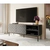 Laikiklis Cama Meble Saugojimo Spinta - Abeto RTV 150x42x60 Cm, Juoda