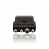 GEMBIRD CCV-4415 Gembird Adapteris SCART kištukas prie 3 RCA lizdų ir 1 S-Video lizdo su jungikliu