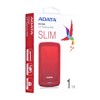 Kietasis išorinis diskas Adata HV300 1TB, 2.5", USB 3.1, Raudonas